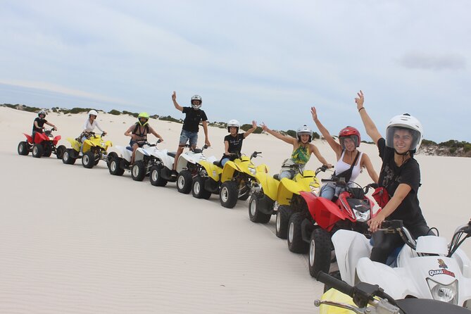 1 Hour Quad Biking with Quadzilla at the Dunes in Atlantis - The safety briefing and first turn on the quad