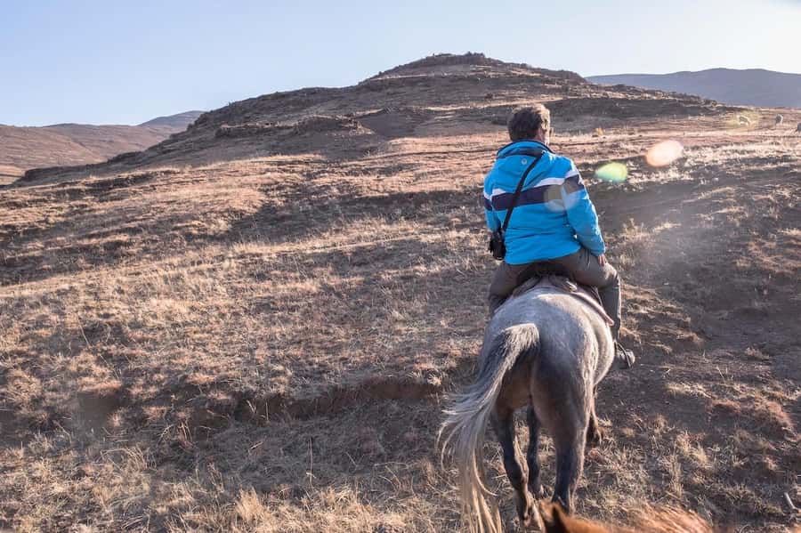 4x4 into Lesotho From Underberg - Horse Ride / Village Life - A Basotho village visit with bread and a cultural lesson