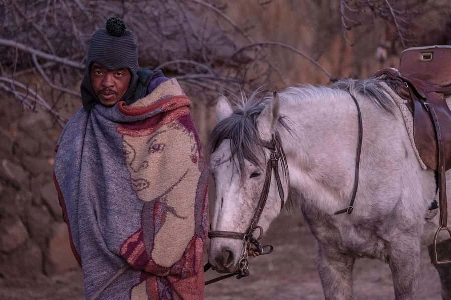 4x4 into Lesotho From Underberg - Horse Ride / Village Life - Returning down Sani Pass