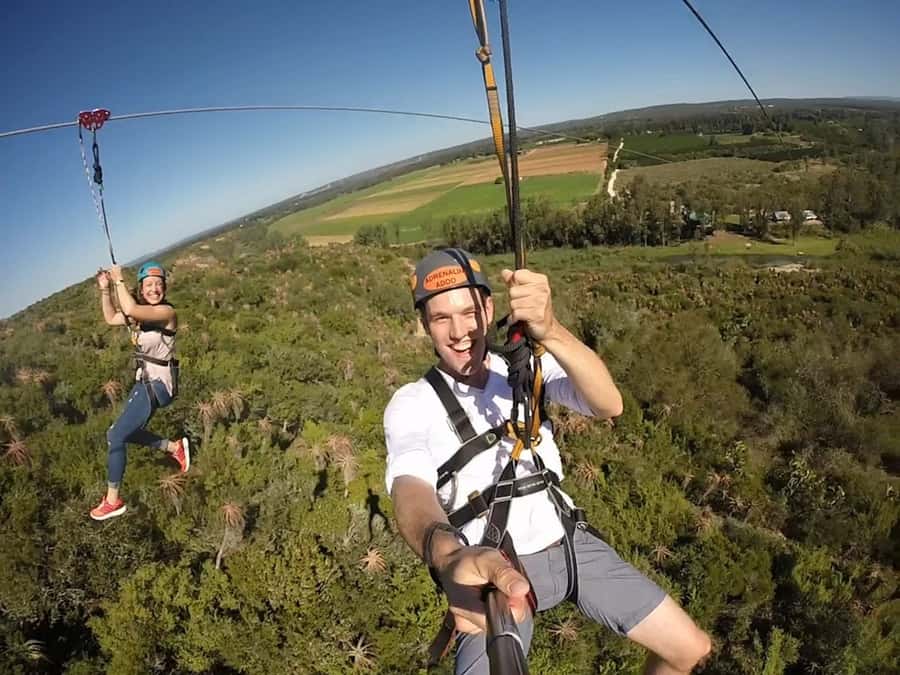 Adrenalin Addo Adventure Park: Zip Line and Giant Swing - The 500-meter zip line ride