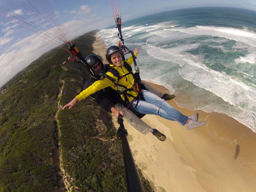 Adventure Tandem Paragliding Flight - Taking Off Above the Garden Route
