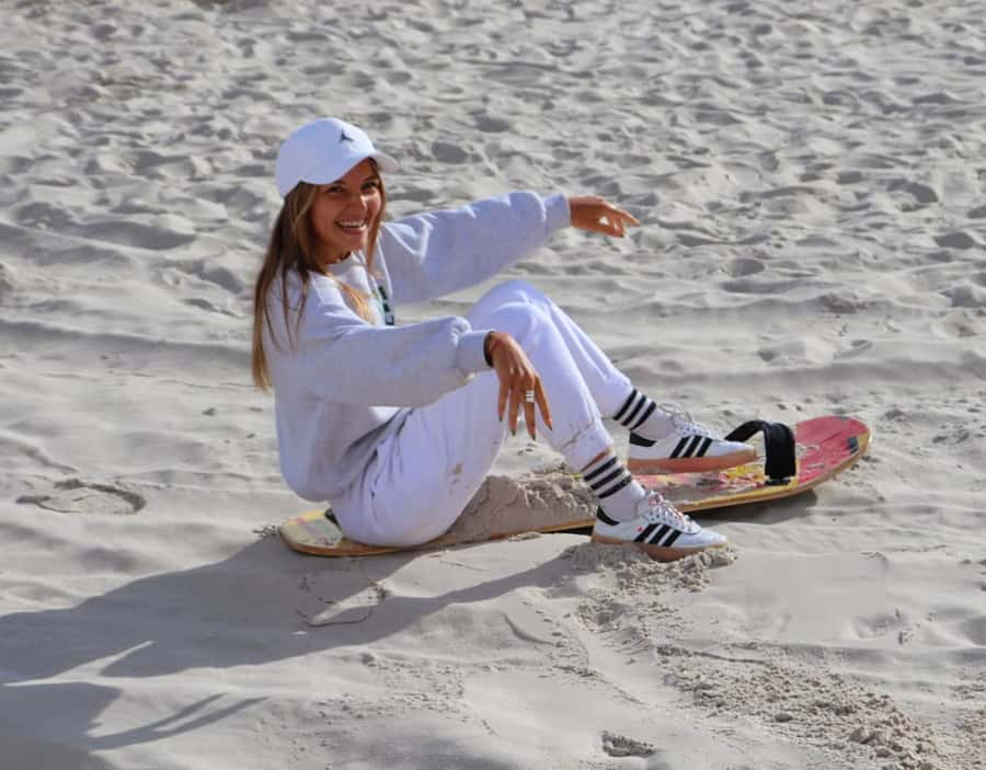 Cape Town: Atlantis Dunes Quad Biking & Glam Sandboarding - Riding into the white sands of Atlantis