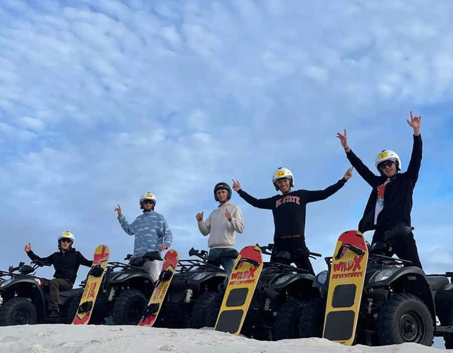 Cape Town: Atlantis Dunes Quad Biking & Glam Sandboarding - Switching from four wheels to a sandboard