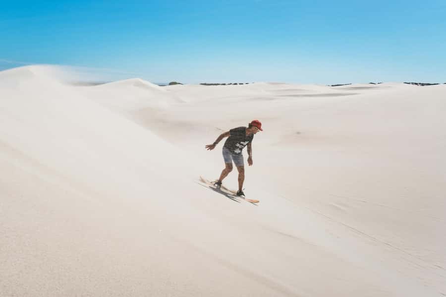 Cape Town: Atlantis White Sand Dunes Sandboarding Adventure - The safety briefing and first lesson