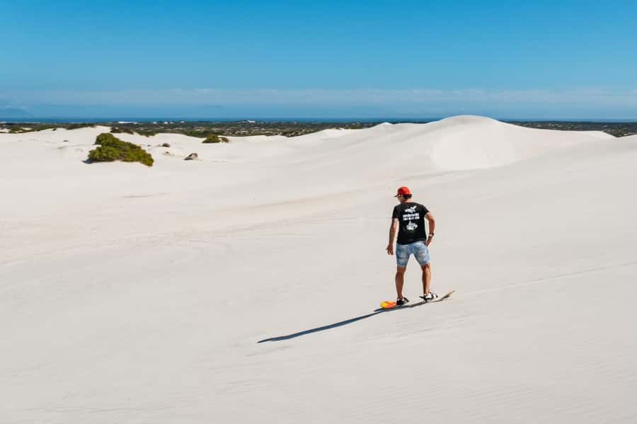 Cape Town: Atlantis White Sand Dunes Sandboarding Adventure - The uphill walk is part of the workout
