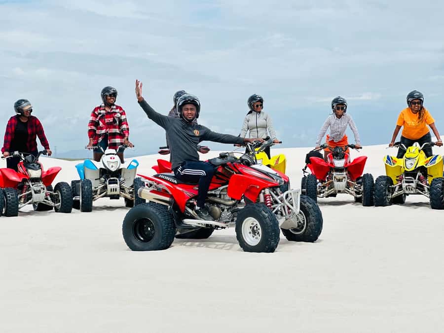 Cape Town Sand Dunes ATV Quad bike tour & PHOTOS - The safety briefing and bike setup