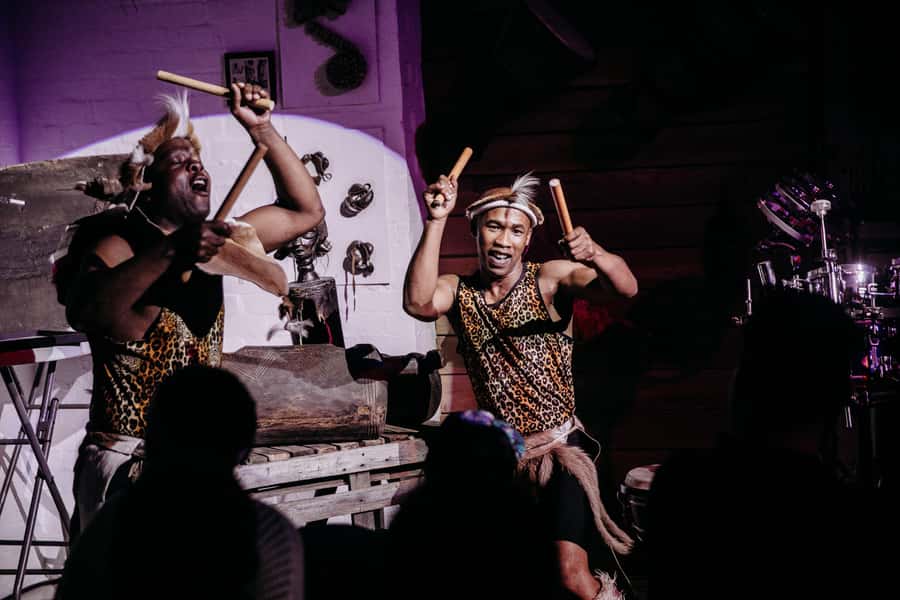 Cape Town: Silvermist Estate Wine Tasting & Drumstruck Show - The instrument collection before the show