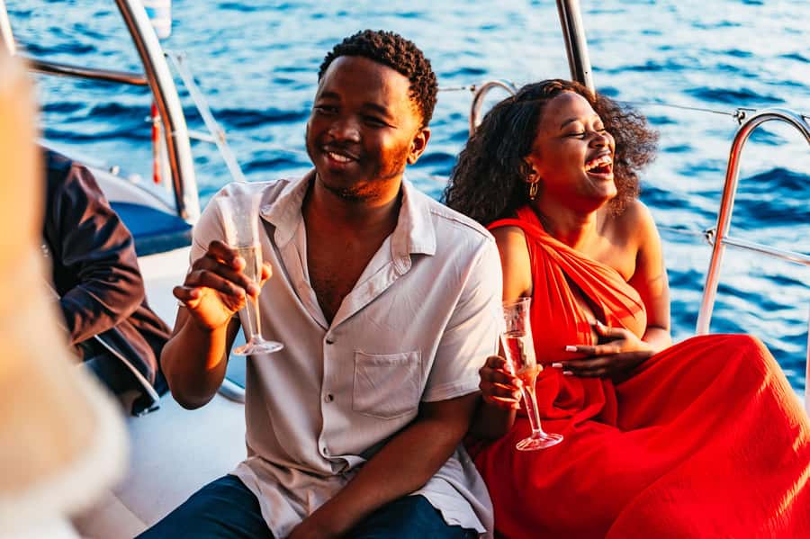 Cape Town: Sunset Catamaran Cruise on Table Bay with Bubbles - Granger Bay and the search for marine life