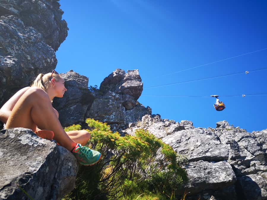 Cape Town: Table Mountain Half–Day India Venster Hike - Climbing with Cape Town below you