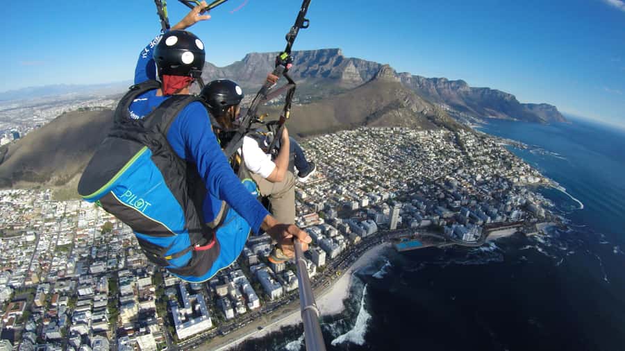 Cape Town: Tandem Paragliding Flight with the Experts - Taking off above Cape Town