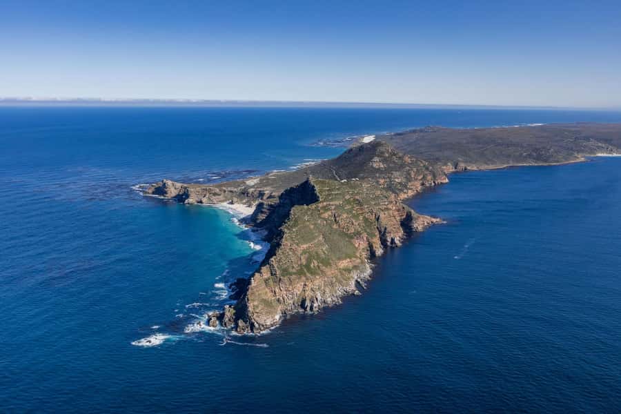 Cape Town to Cape Point Helicopter Flight - 48Min - Following the Cape Peninsula shoreline