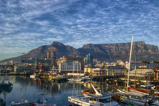 Discover Cape Town City Cycle Tour - The V&A Waterfront beside Table Mountain