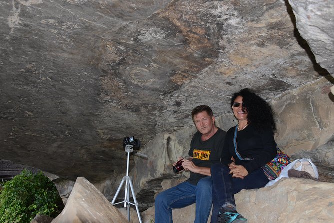 Drakensberg Kamberg Rock Art & Mandela Capture Site Day Tour from Durban - Seeing the 95-meter drop at Howick Falls