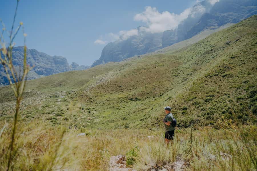 E-Bike & Hike Jonkershoek - Returning by bike along Jonkershoek Road