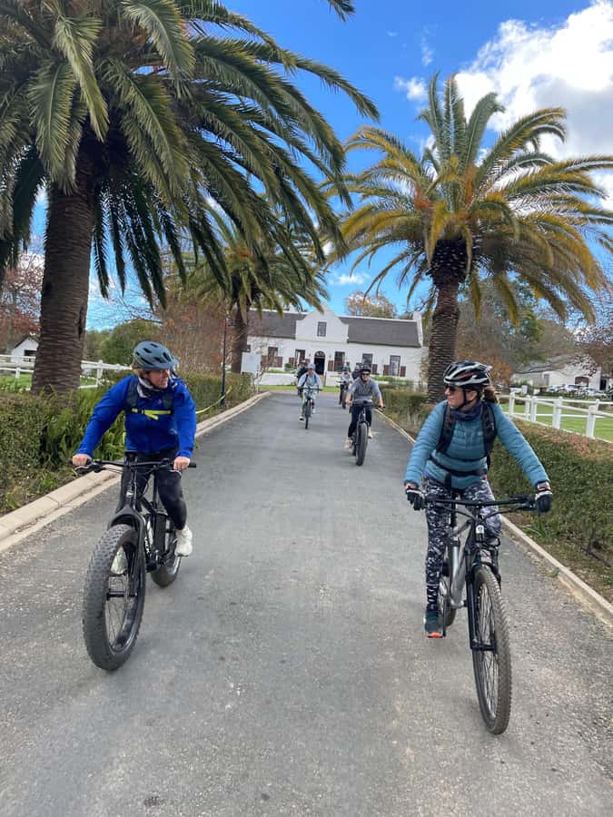 E-Bike Stellenbosch Winelands - Full Day Private Tour - Boschendal is the flexible final stop