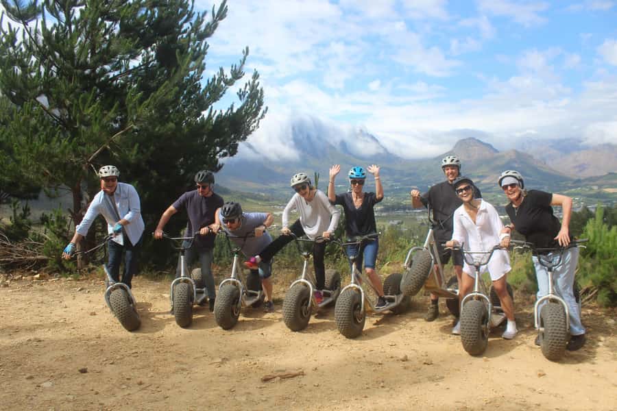 Franschhoek: Downhill Scooter Tour - Rolling downhill through Franschhoek wine country