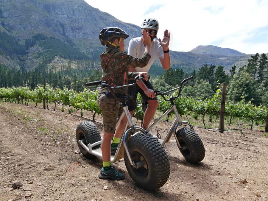 Franschhoek: Downhill Scooter Tour - First scooter run: a gentle start with real control