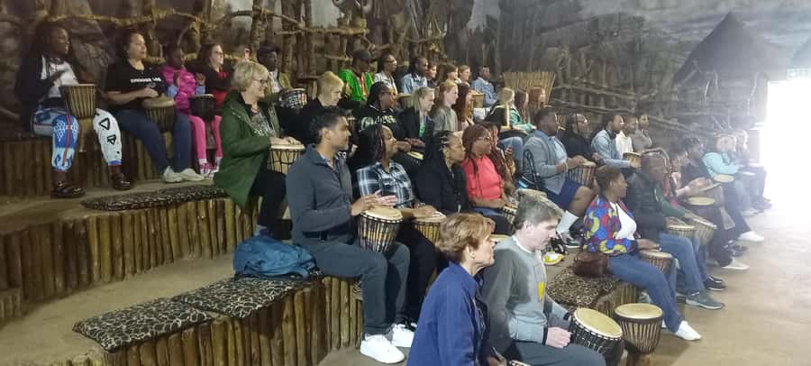From Johannesburg: Lesedi Cultural Village & Lion Park Tour - African lunch at about 13:30