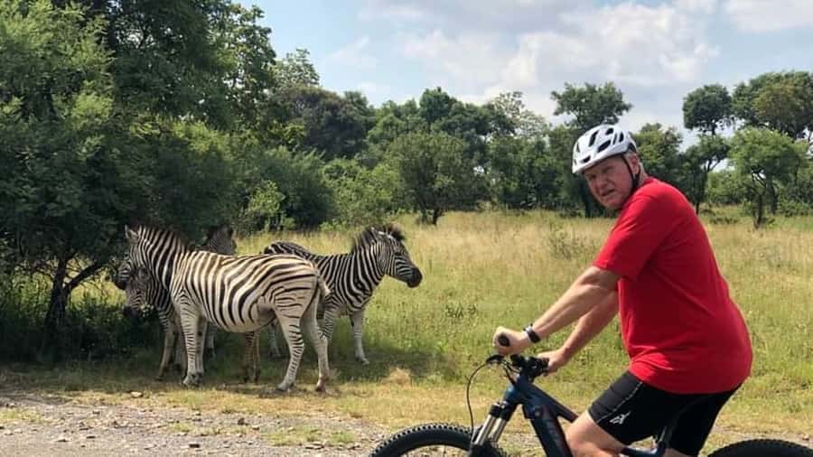 From Pretoria: E-Bike in the wild with game near Jo'burg - Searching for giraffes, zebras, and ostriches