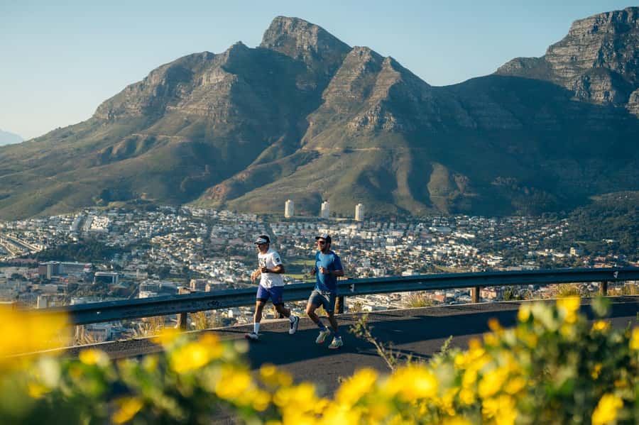 Guided Sunrise Adventure Trail Run Table Mountain, Cape Town - The 4.5-kilometer climb tests your pace