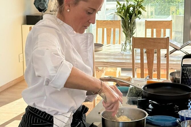 Half-Day Small Group Cooking Experience in Franschhoek - Eating the meal with local wine