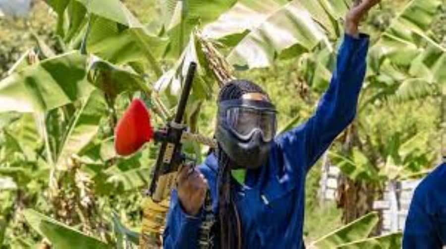 Hazyview : Paintball Target Shooting - The shooting lesson: posture matters