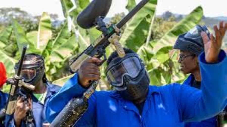Hazyview : Paintball Target Shooting - Arriving at Extreme Adventure Camp