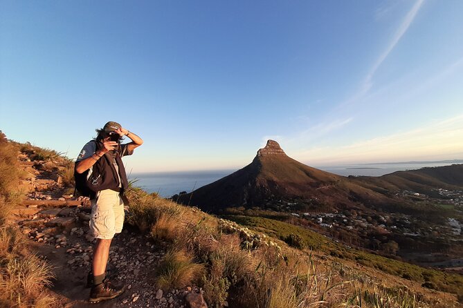 Hiking Lion's Head for sunrise, coffee & hotel Pick-up & Drop off - The rocky ridge and ladders near the summit