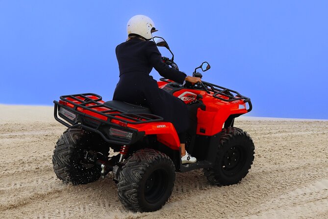 JEEP 4x4, Quadbike, and Glam Sandboarding Combo at Atlantis Dunes - Quad biking with instructor guidance