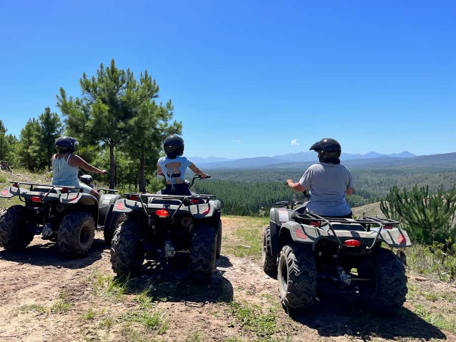 Knysna: Guided Quad Bike Tour in the Forest - From Thesen Island to the forest tracks