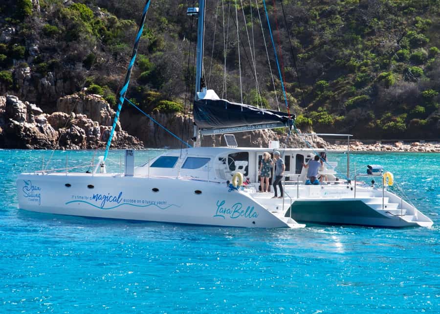 Knysna: Luxury Sunset Cruise with Captain's Barbeque - Following the lagoon past Leisure Isle