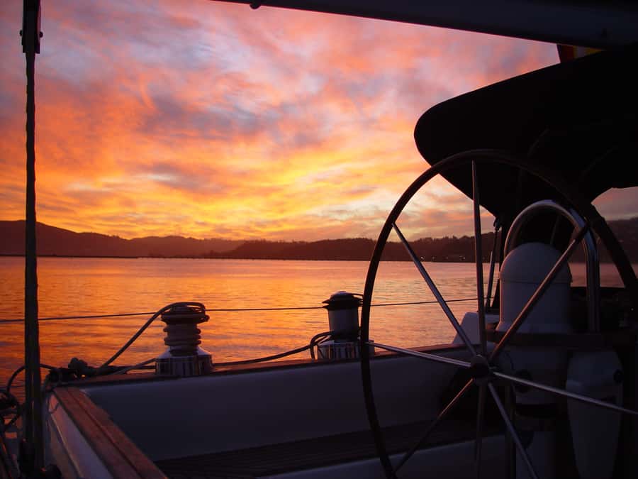 Knysna Sunset Sailing Cruise with Light Dinner and Wine - The lagoon gives you an easy start