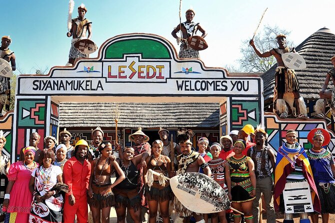 Lesedi Cultural Village - A small group with room for questions