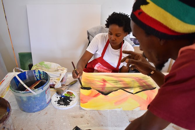 Painting & Drawing Jam with an Artist Activist w/ Kids add-on - Making art at Guga S’thebe in Langa