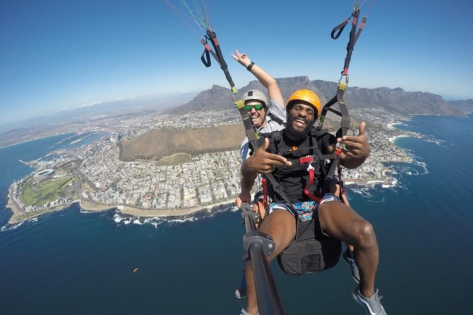 Paragliding in Cape Town - Taking off from Signal Hill