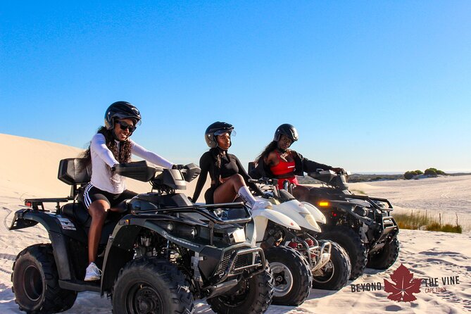 Quad bike in the Atlantis sand dunes Cape Town - The guides shape the whole experience