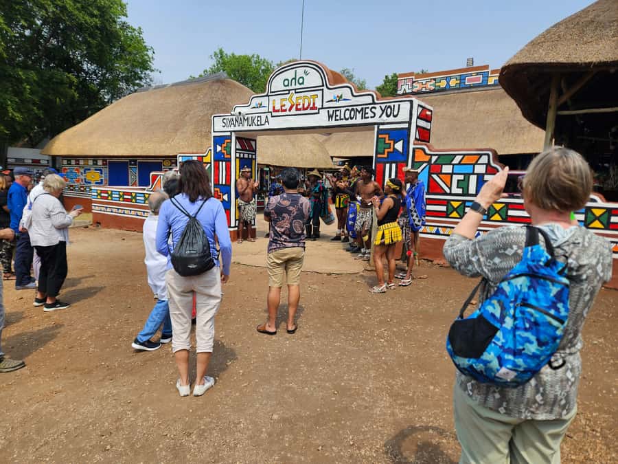 Safari at Lion and Rhino Park / Lesedi Culture Village - Traditional singing and dancing at the main auditorium