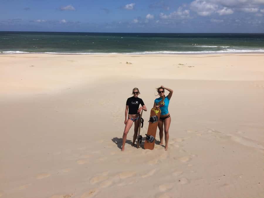 Sandboarding Jeffreys Bay - The weather rule is simple, and important