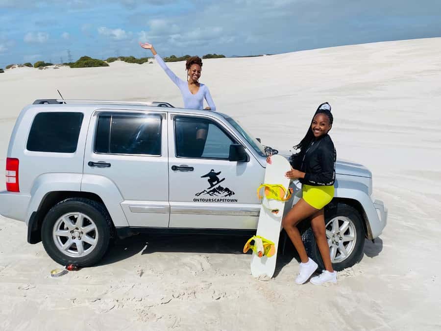 Sandboarding with jeep - drive uphill - Your first minutes: finding the Jeep and getting set