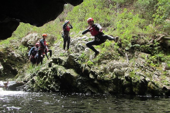 Standard Canyoning Trip in The Crags, South Africa - The 30-meter zipline finale