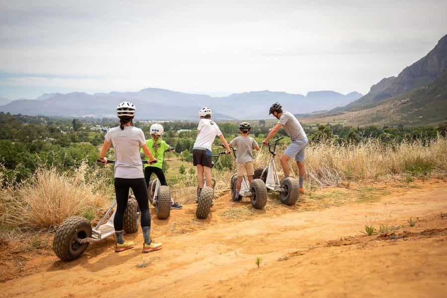 Stellenbosch Winelands downhill gravity Scooter - What to pack and what to wear
