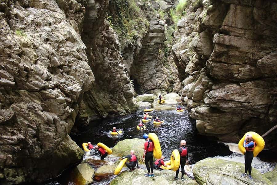 Storms River: Tsitsikamma National Park Blackwater Tubing - The steep 800-meter walk down