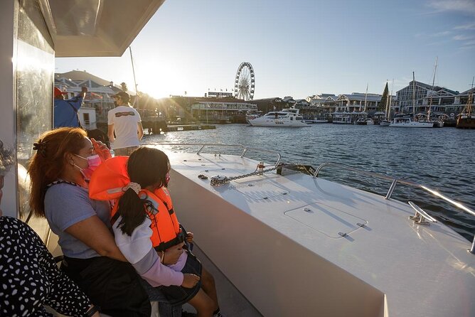 Sunset Boat Cruise Cape Town - Leaving Quay 5 as Cape Town turns gold