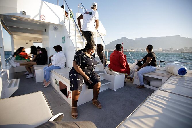 Sunset Boat Cruise Cape Town - Drinks, seating, and practical comfort
