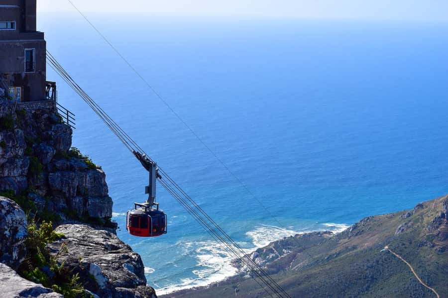 Table Mountain Cable Car Ticket with Transfer - Five minutes inside the rotating cable car