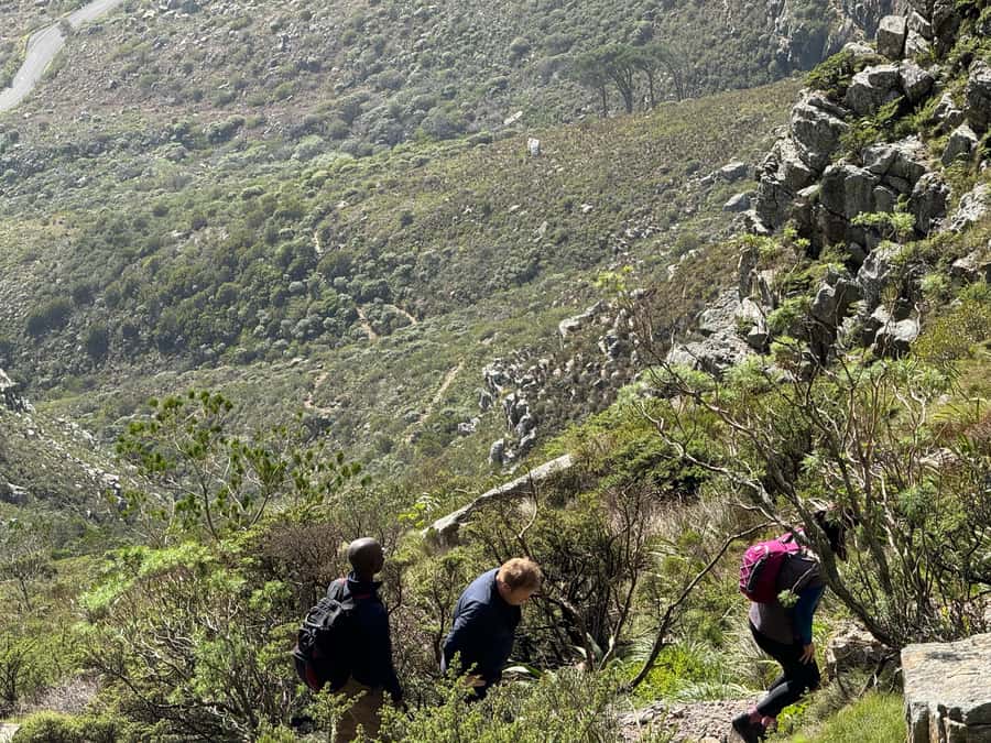 Table Mountain Group Hike - Solo Travelers welcome - Reaching the Upper Cable Car Station