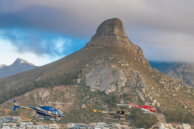 Two Oceans Helicopter Tour in Cape Town - Crossing False Bay toward Muizenberg